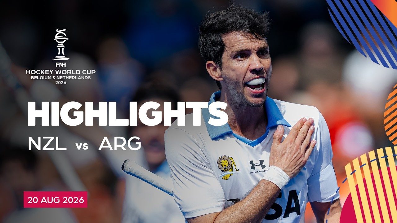 FIH Hockey Men's World Cup 2026, Game 22: New Zealand vs Argentina | #HWC2026 - Fédération Internationale de Hockey thumbnail