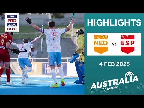 FIH Hockey Pro League 2024-25 Highlights: Netherlands vs Spain (M